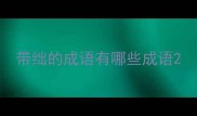 带绌的成语有哪些成语