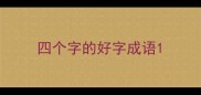 四个字的好字成语