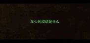 年少的成语是什么