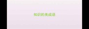 知识的美成语