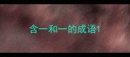 含一和一的成语