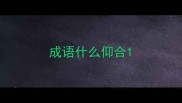 成语什么仰合