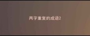 两字重复的成语