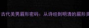 鸟眉星目古代美男眉形密码从诗经到明清的眉形美学演变全