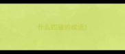 什么四溢的成语