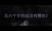 五六个字的成语有哪些