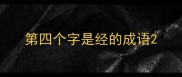 第四个字是经的成语