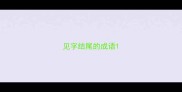 见字结尾的成语