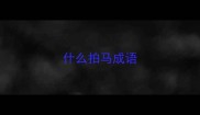 什么拍马成语