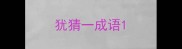 犹猜一成语