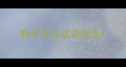 静字开头成语接龙