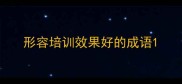 形容培训效果好的成语