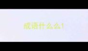 成语什么么