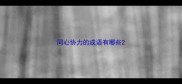同心协力的成语有哪些