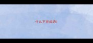 什么不拔成语