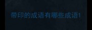 带印的成语有哪些成语