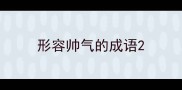 形容帅气的成语