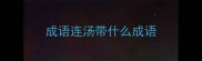 成语连汤带什么成语