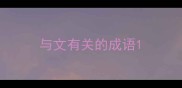 与文有关的成语
