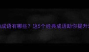 带木三的成语有哪些这5个经典成语助你提升汉语水平