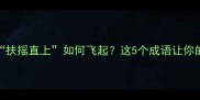 四字成语扶摇直上如何飞起这5个成语让你的人生开挂