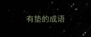 有垫的成语