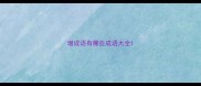 增成语有哪些成语大全