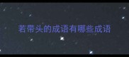 若带头的成语有哪些成语