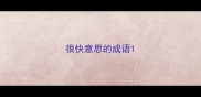 很快意思的成语