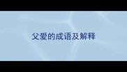 父爱的成语及解释