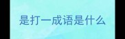 是打一成语是什么