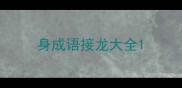 身成语接龙大全