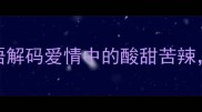 情为何物10个成语解码爱情中的酸甜苦辣看完秒变聊天高手