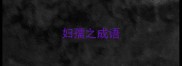 妇孺之成语