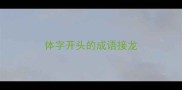 体字开头的成语接龙