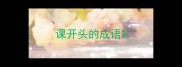 课开头的成语