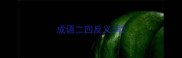 成语二四反义词