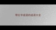 带红字成语的成语大全