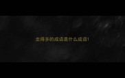 走得多的成语是什么成语