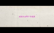 成语大全两个字成语