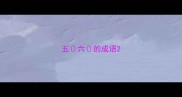 五六的成语