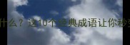 有网的成语是什么这10个经典成语让你秒变社交达人