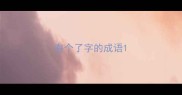 有个了字的成语