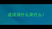 成语消什么荣什么