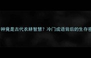刀火耕种竟是古代农耕智慧冷门成语背后的生存密码全