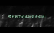 带有顾字的成语美好成语