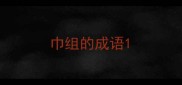 巾组的成语