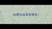 组墨的成语有哪些