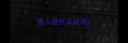家人是什么成语