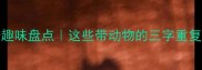 AABC动物成语趣味盘点这些带动物的三字重复成语太上头了